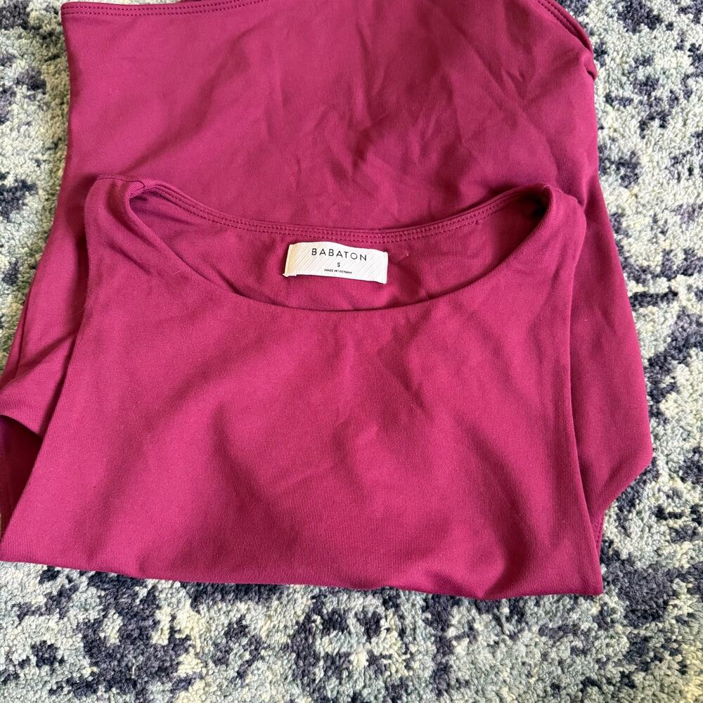 Aritzia Babaton | Contour 90’s Bodysuit Sleeveless Scoop Neck Sz Small Work - Picture 8 of 10